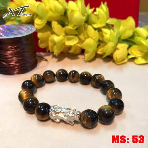 vòng đá mắt hổ nâu MS53