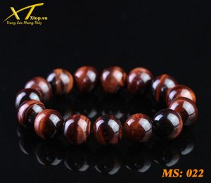 vòng đá mắt hổ đỏ ms22, đá phong thủy tại an giang