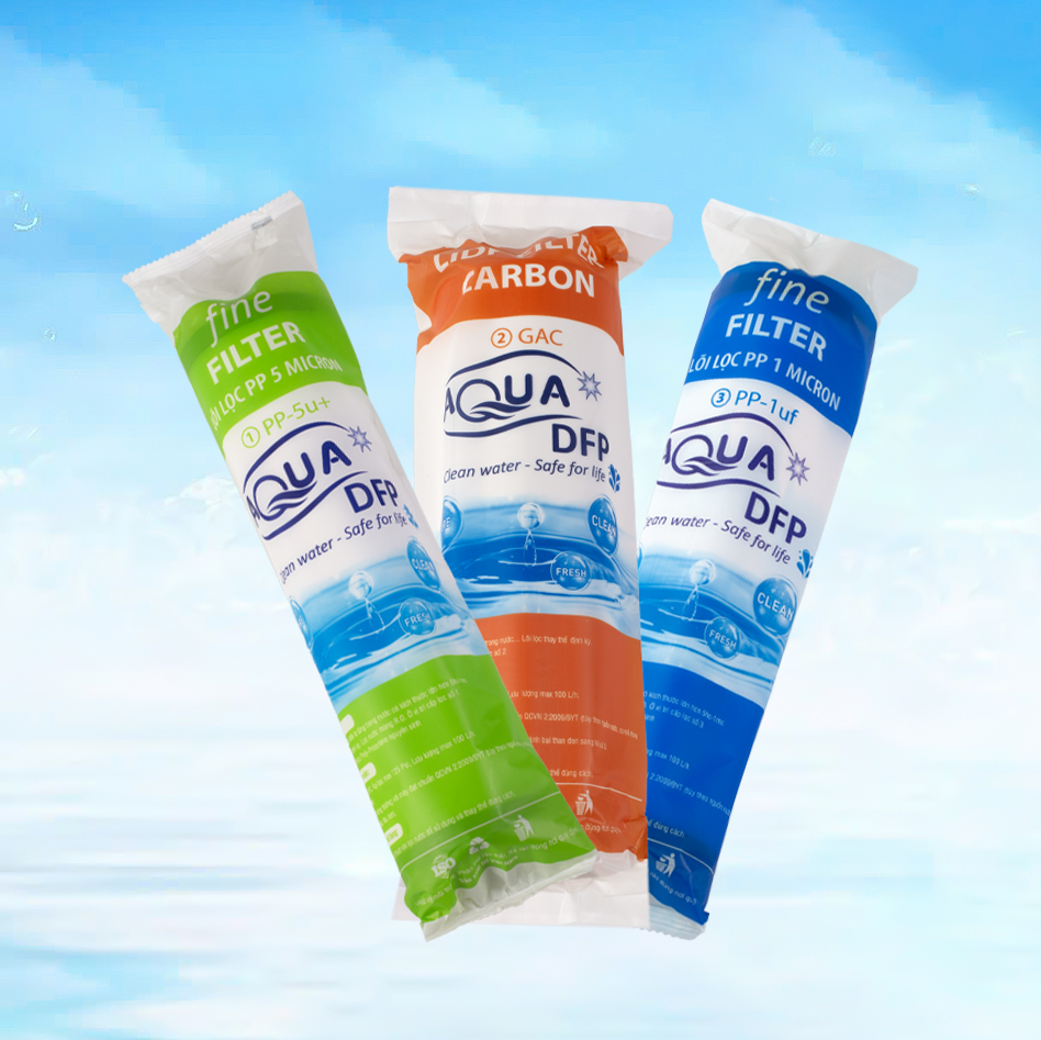 Combo 2 bộ Aqua DFP +2 Lõi Số 1 Aqua DFP+1 Tay Vặn